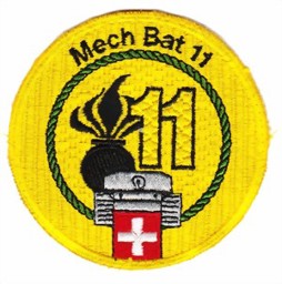 Picture of Mech Bat 11 Abzeichen Artillerie  Rand grün
