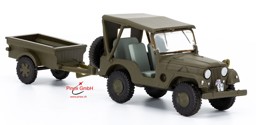 Picture of Willys M38A1 Armee-Jeep 1:87 mit Aebi Gelpw Anh 68 Kunststoff Fertigmodell ACE Collectors