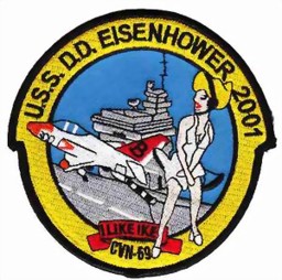 Picture of USS DD Eisenhower 2001 Abzeichen Flugzeugträger