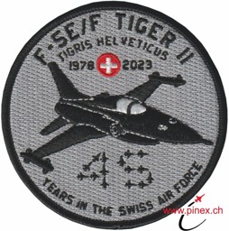 Image de Tiger F5E/F 45 Years in the Swiss Air Force "Tigris Helveticus" Patch Abzeichen