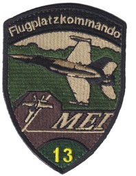 Image de Flugplatzkommando 13 Meiringen grün Badge mit Klett