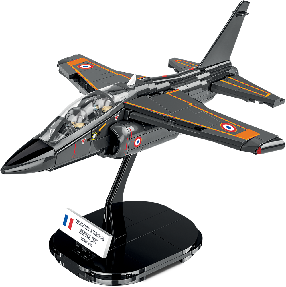 Immagine di Alpha Jet Französische Luftwaffe Baustein Modell Set Armed Forces Cobi 5842