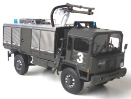 Immagine di Saurer 6DM 4x4 Feuerwehr Schweizer Armee Militär Fahrzeug oliv 1:87 H0 Resine Modell