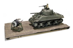 Immagine di Sherman M4 US Army WWII Italien 1944 Panzer Die Cast Modell 1:32 Forces of Valor Waltersons