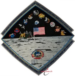 Image de Apollo Missionen NASA Back Patch Gedenkabzeichen Rückenaufnäher