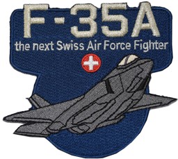 Image de F-35A Lightning 2 Forces aériennes suisse écusson brodé 