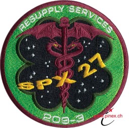 Image de SpaceX 27 CRS Commercial Resupply Services NASA Abzeichen Patch