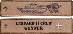 Image de Leopard II Panzer Crew "GUNNER" Schlüsselanhänger 