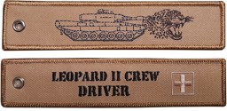 Image de Leopard II Panzer Crew "DRIVER" Schlüsselanhänger 