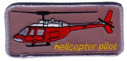 Image de Helikopter Hubschrauber Pilotenabzeichen Aufnäher
