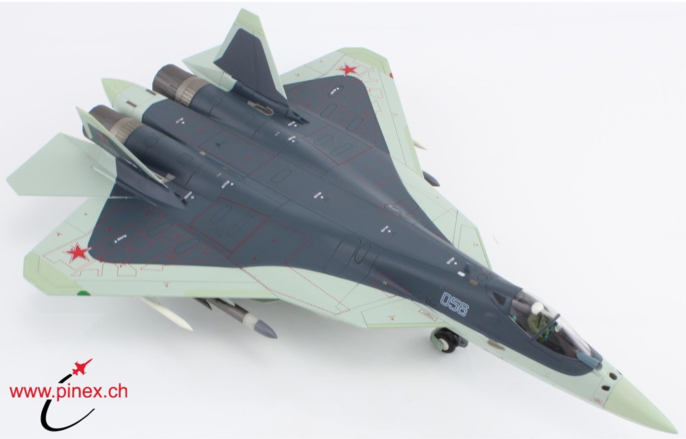 Picture of Suchoi SU-57 Stealth Fighter (T-50) Bort 56 Russian Air Force, Zhukovsky Airfield, 2023 Hobby Master Metallmodell 1:72 HA6805