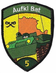 Image de Aufkl Bat 5 vert Bataillon d'exploration sans velcro insigne militaire