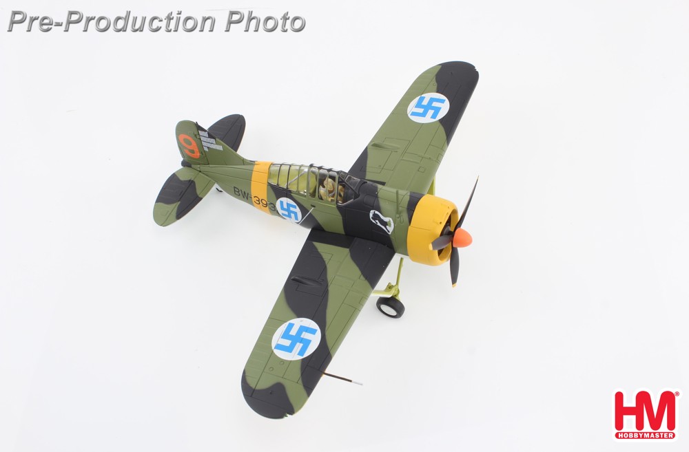 Bild von Brewster Buffalo 1:48, Modell 239 BW393 flown by 1st Lt Hans Wind 1944. Hobby Master HA7013