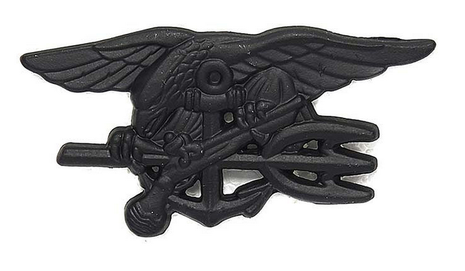 Bild von U.S. Navy Seals large Pin schwarz Seal Team Uniformabzeichen