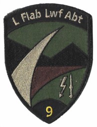 Picture of L Flab Abt 9 schwarz Fliegerabwehr Badge mit Klett