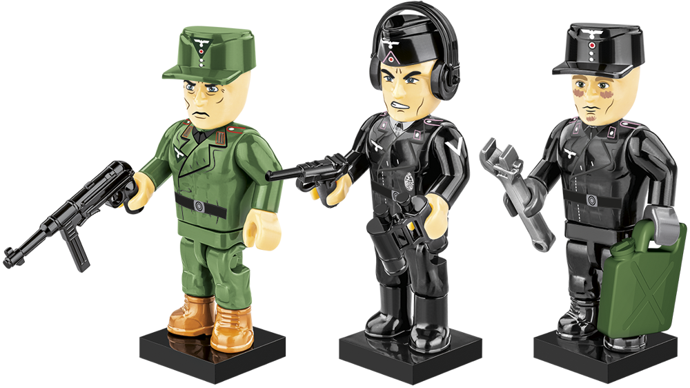 Immagine di Deutsche Panzertruppen Soldaten Tank Crew Wehrmacht Baustein Set COBI 2053