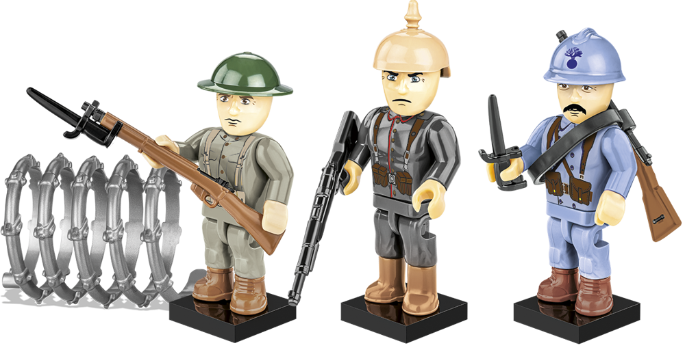 Bild von Soldaten WWI England Polen Deutschland Baustein Set COBI 2056