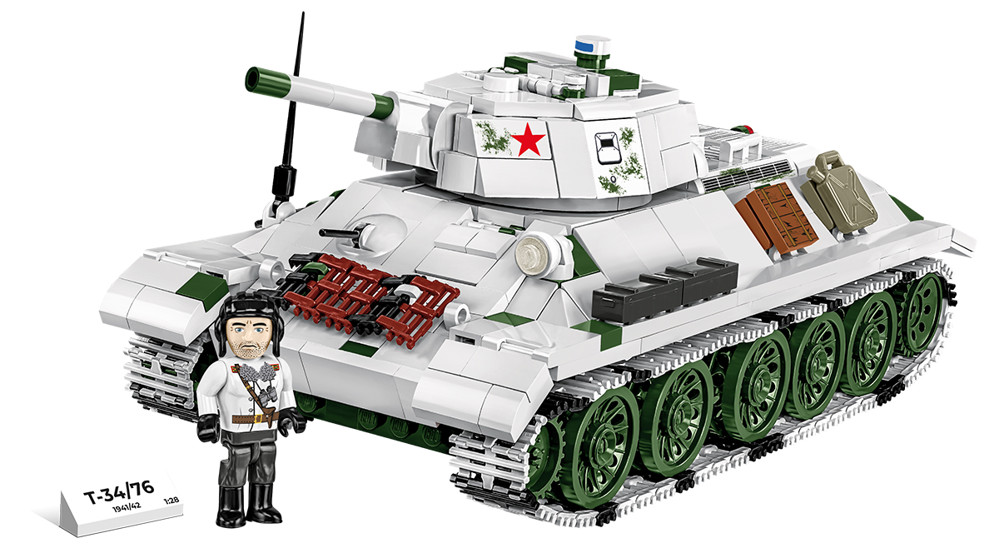 Image de T-34/76 Modell 1941/42 Red Army / Polen Panzer Baustein Modell COBI 2595