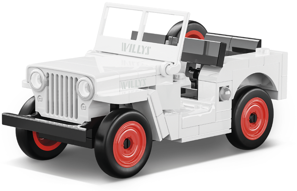 Bild von Willys Jeep CJ-2A weiss Youngtimer Fahrzeug COBI 24518