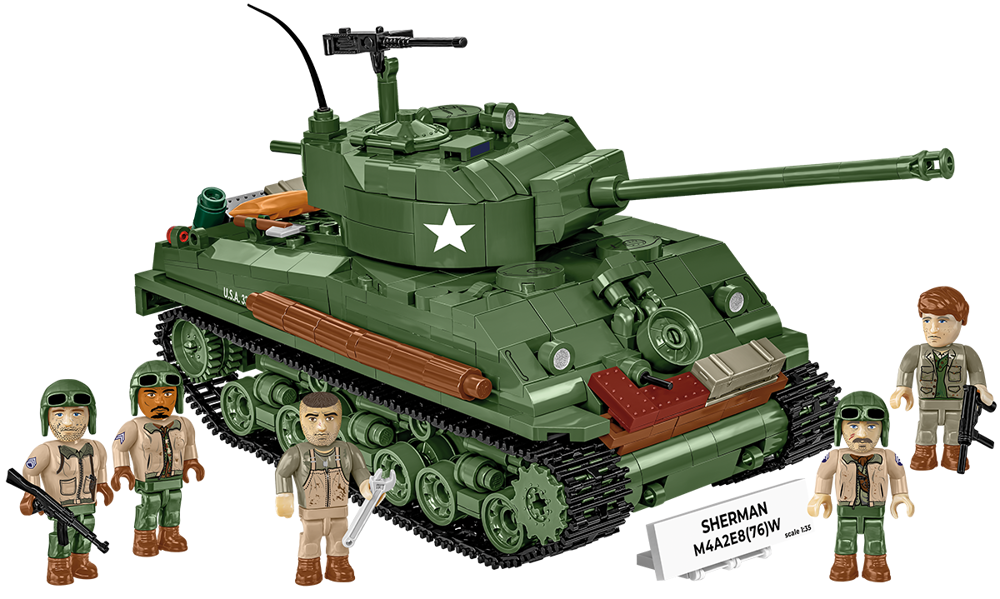 Bild von Sherman M4 A2E8 (76) W Panzer US Army WWII Baustein Set COBI 3118 VORBESTELLUNG Lieferung Anfang KW 51