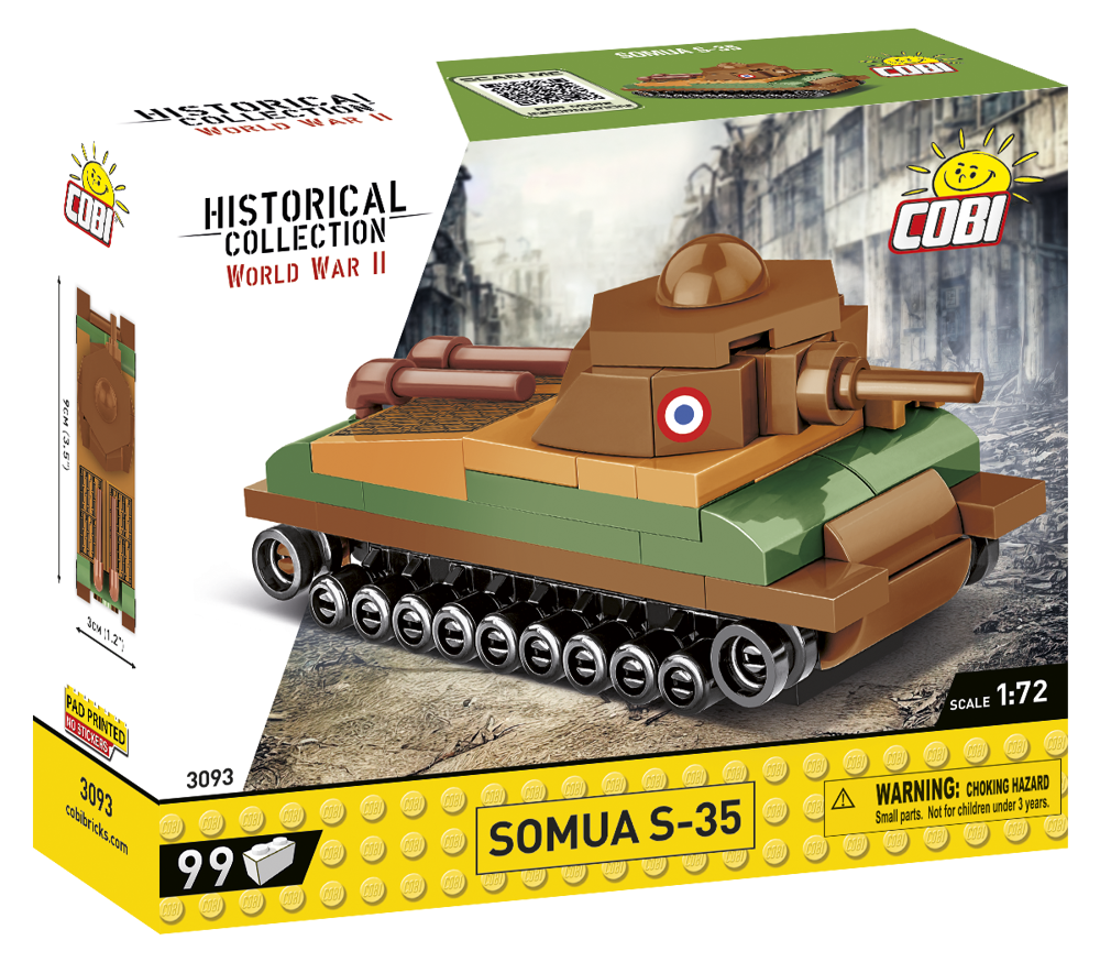 Bild von Somua S-35 Panzer Frankreich WWII Historical Collection Baustein Set COBI 3093