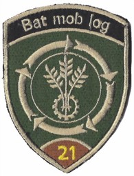 Immagine di Bat mob log 21 braun Mobiles Logistik Bataillon Abzeichen mit Klett