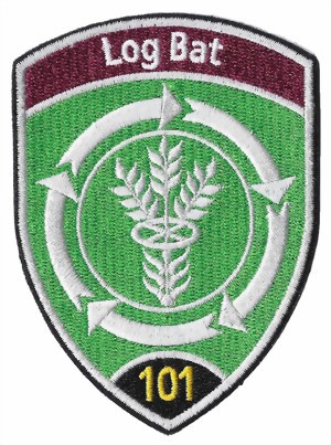 Immagine di Log Bat 101 Logistik Bataillon 101 schwarz Armee Abzeichen ohne Klett