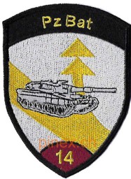 Picture of Pz Bat 14 Panzer Bataillon 14 violett ohne Klett