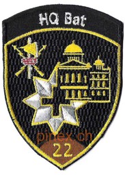 Picture of HQ Bataillon 22 Badge braun ohne Klett