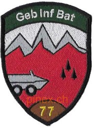 Immagine di Geb Inf Bat 77 braun Gebirgsinfanterieabzeichen ohne Klett
