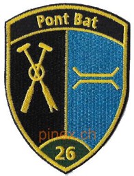 Image de Pont Bat 26 grün ohne Klett Pontonier Abzeichen Armee 21