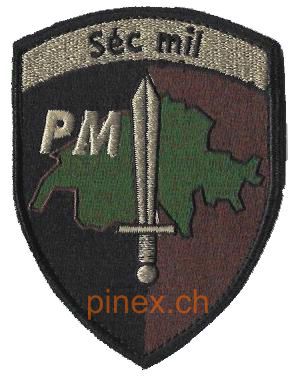 Picture of Séc mil PM Police militaire Badge mit Klett