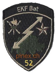 Immagine di EKF Bataillon 52 schwarz mit Klett 