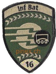 Image de Bataillon d'infanterie 16 or avec velcro 
