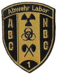 Immagine di ABC Abwehr Labor 1 schwarz Armeeabzeichen ohne Klett
