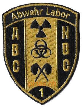 Picture of ABC Abwehr Labor 1 schwarz Armeeabzeichen ohne Klett