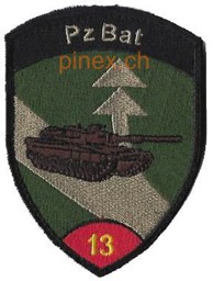 Immagine di Pz Bat 13 Panzer Bataillon 13 rot mit Klett 