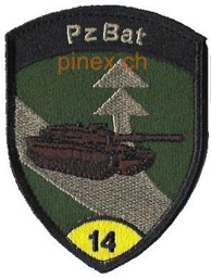 Image de Bataillon de chars 14 avec velcro insigne armée suisse