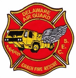 Picture of Delaware Air Guard Feuerwehrbadge  100mm