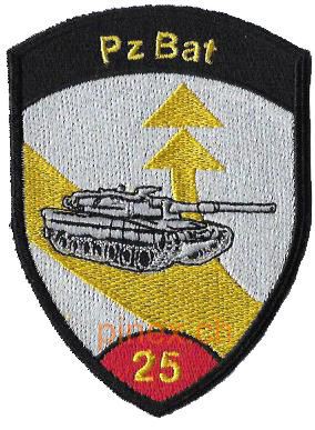 Immagine di Panzer Bat 25 Badge rot ohne Klett