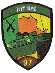 Bild von Inf Bat 97 Infanterieabzeichen braun ohne Klett