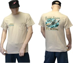 Picture of Mustang P51 T-Shirt Uncle Sam`s Escort Service