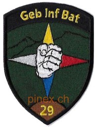 Bild von Geb Inf Bat 29 braun Gebirgsinfanterie Bataillon 29 ohne Klett