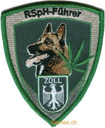 Image de Rauschgiftspürhund-Führer ZOLL Deutsches Grenzschutz Abzeichen