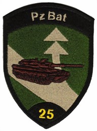 Immagine di Panzer Bataillon 25 schwarz mit Klett