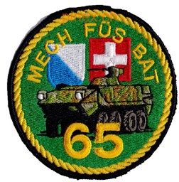 Bild von Mech Füs Bat 65 gelb Armee 95 Badge