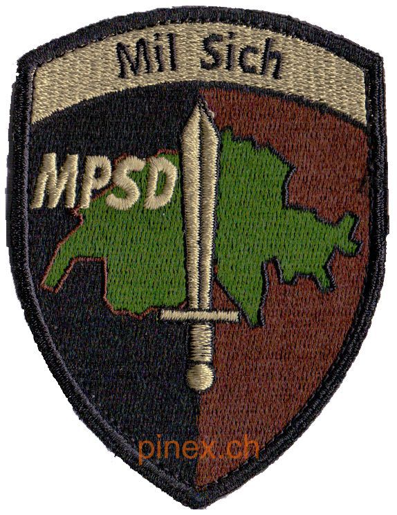 Immagine di Mil Sich MPSD mit Klett Militärpolizei Abzeichen