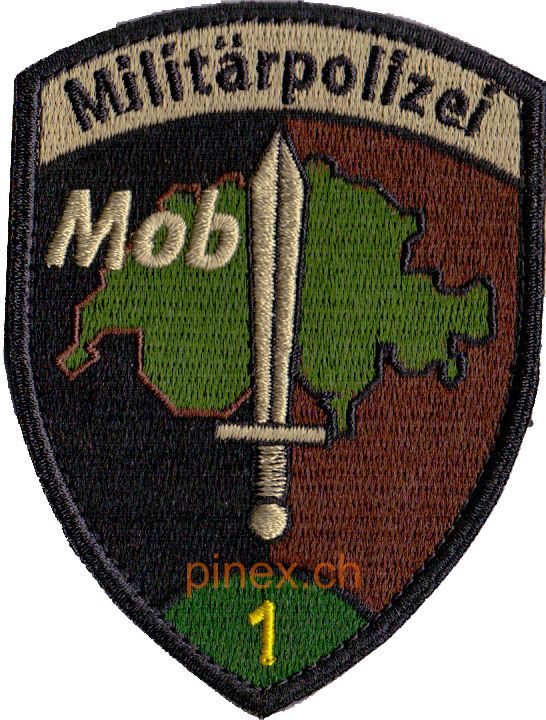 Immagine di Militärpolizei Mob 1 verde, patch ricamat con velcro