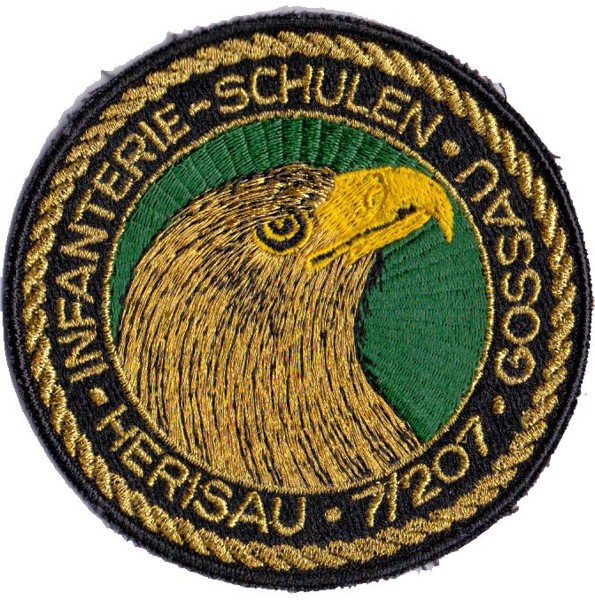 Picture of Aufnäher der Infanterie Schulen Gossau Herisau schwarzer Rand