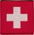Immagine di Schweizer Flagge quadratisch Aufnäher Abzeichen